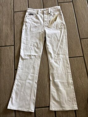 Calvin Klein Women's White Flare Jeans